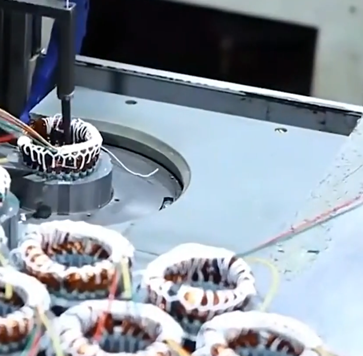 Manual motor coil insertion